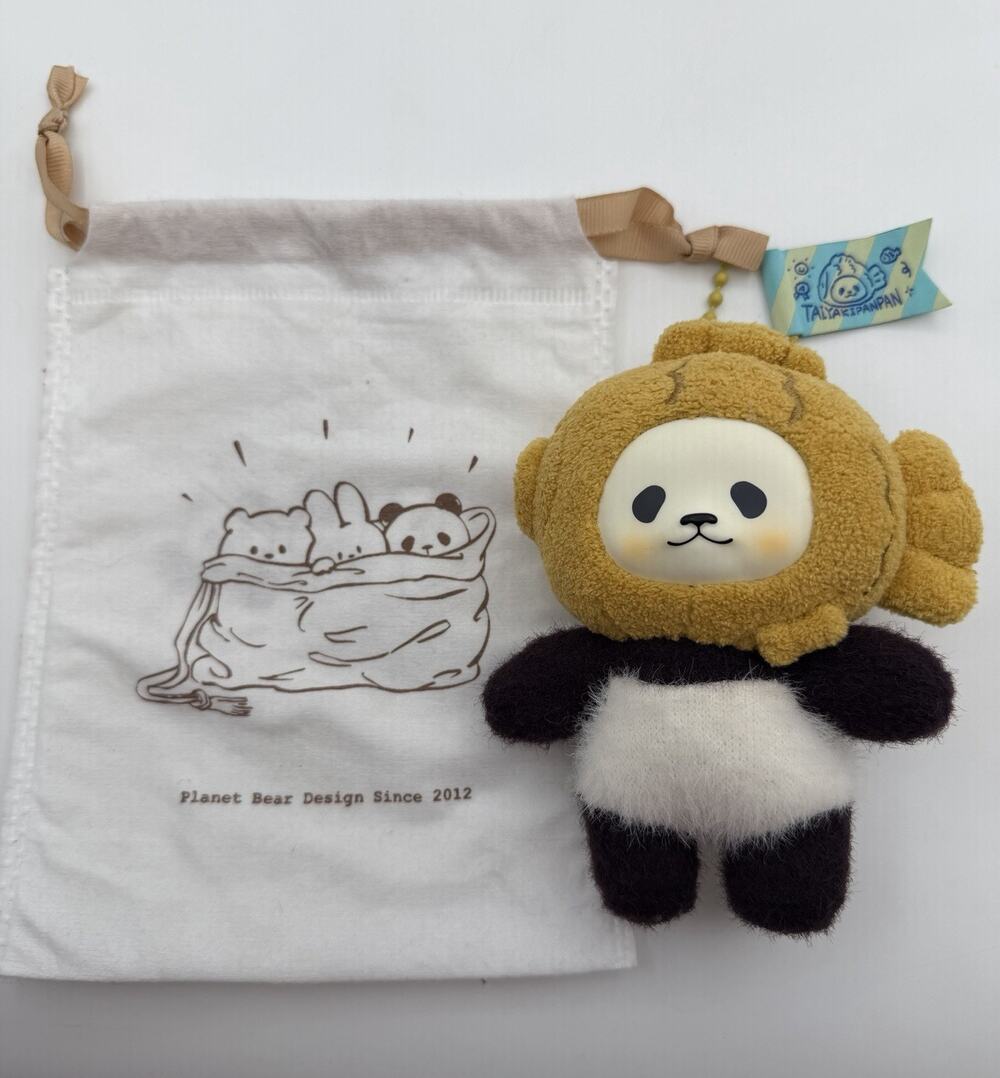 Taiyaki PanPan Plush Planet Bear I Stand By Me Series Panda Fish Hat